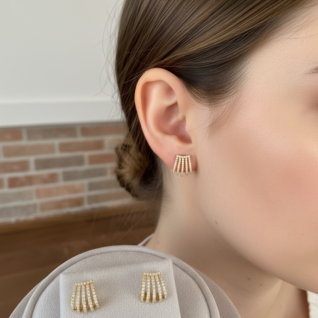 ARETES GARRA DIAMANTES