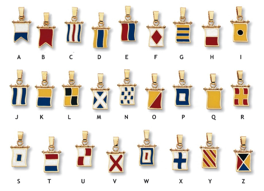 COLLAR BANDERA NÁUTICA ESMALTE