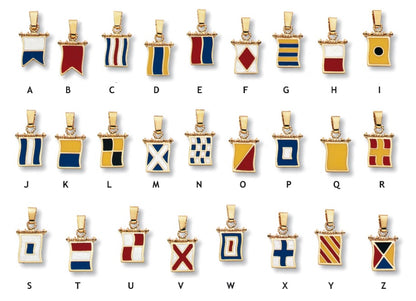 COLLAR BANDERA NÁUTICA ESMALTE