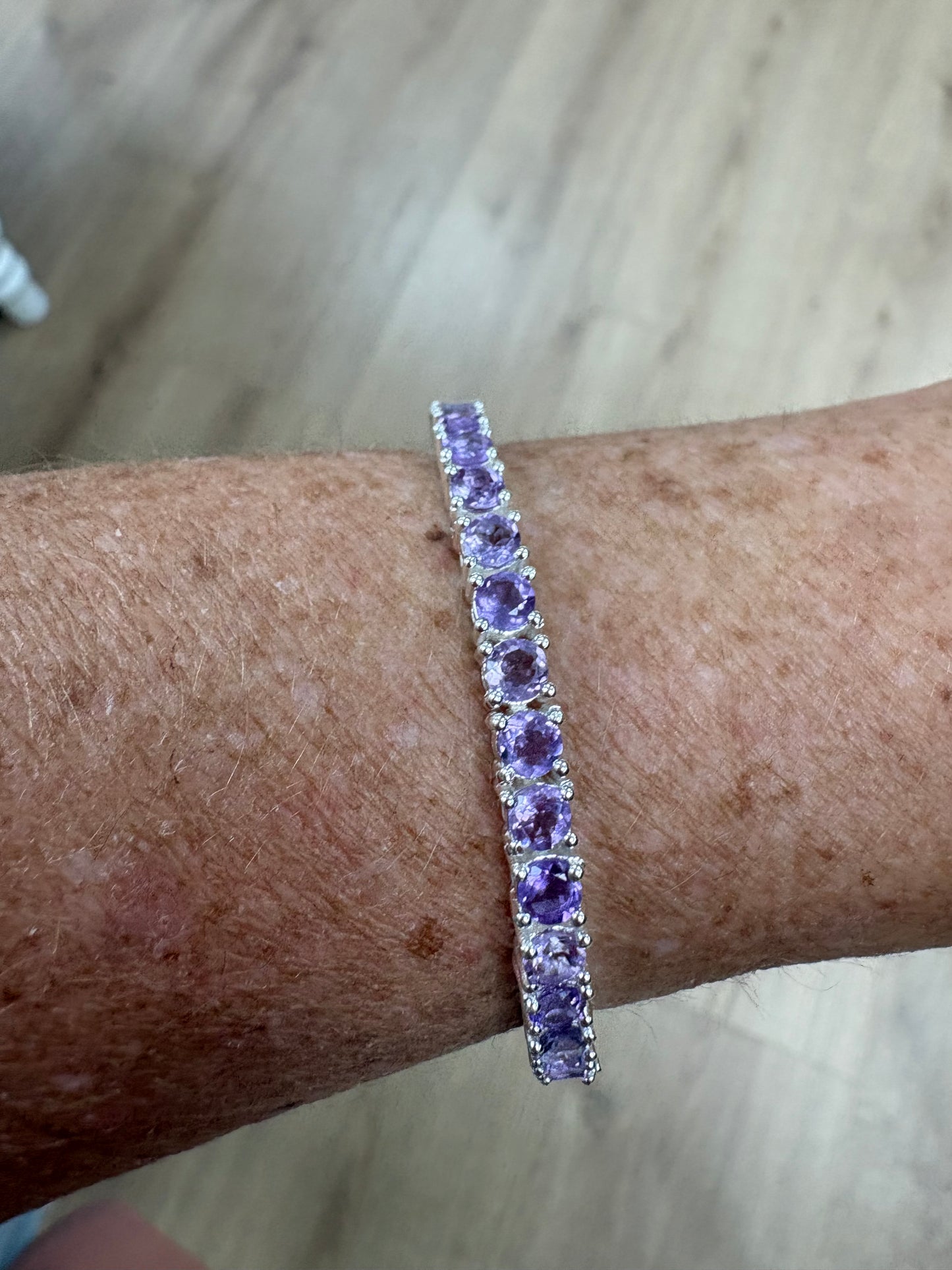 PULSERA PLATA AMATISTA CLARA
