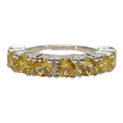 ANILLO CITRINO PLATA