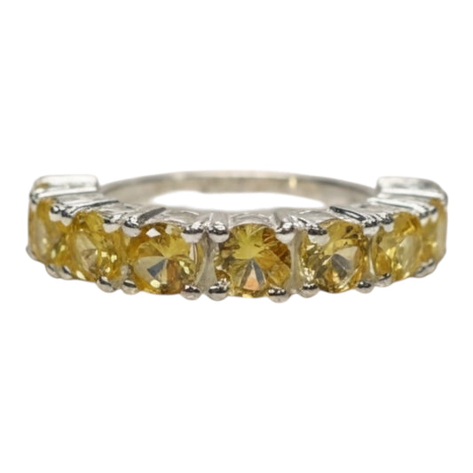 ANILLO CITRINO PLATA