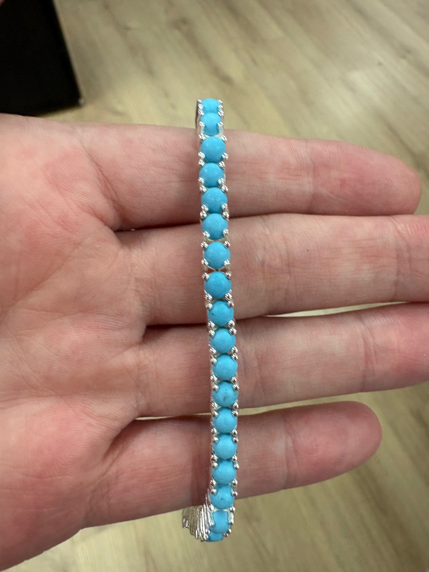 PULSERA PLATA TURQUESA