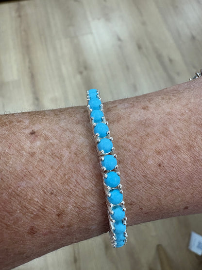 PULSERA PLATA TURQUESA
