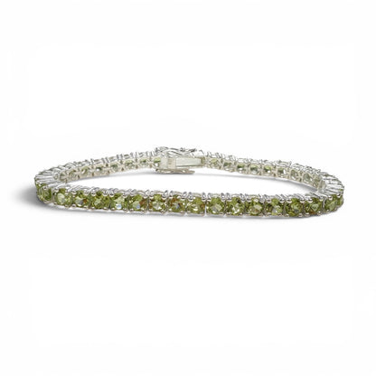 PULSERA PLATA PERIDOTO