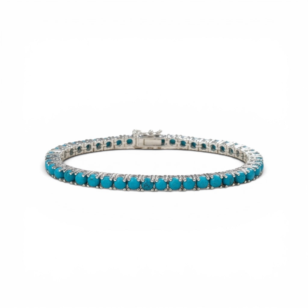 PULSERA PLATA TURQUESA