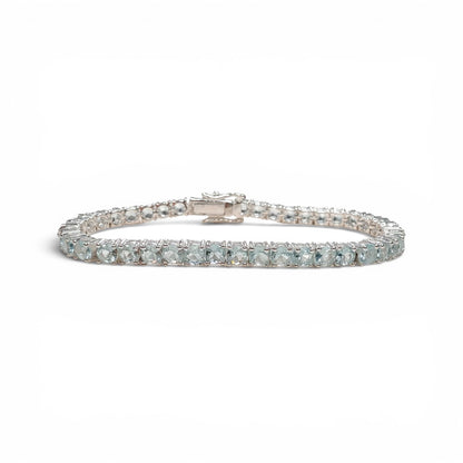 PULSERA PLATA AGUAMARINA