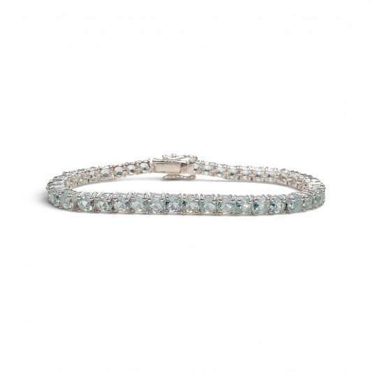 PULSERA PLATA AGUAMARINA