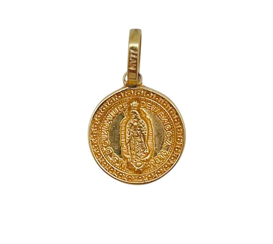 MEDALLA GUADALUPANA ORO