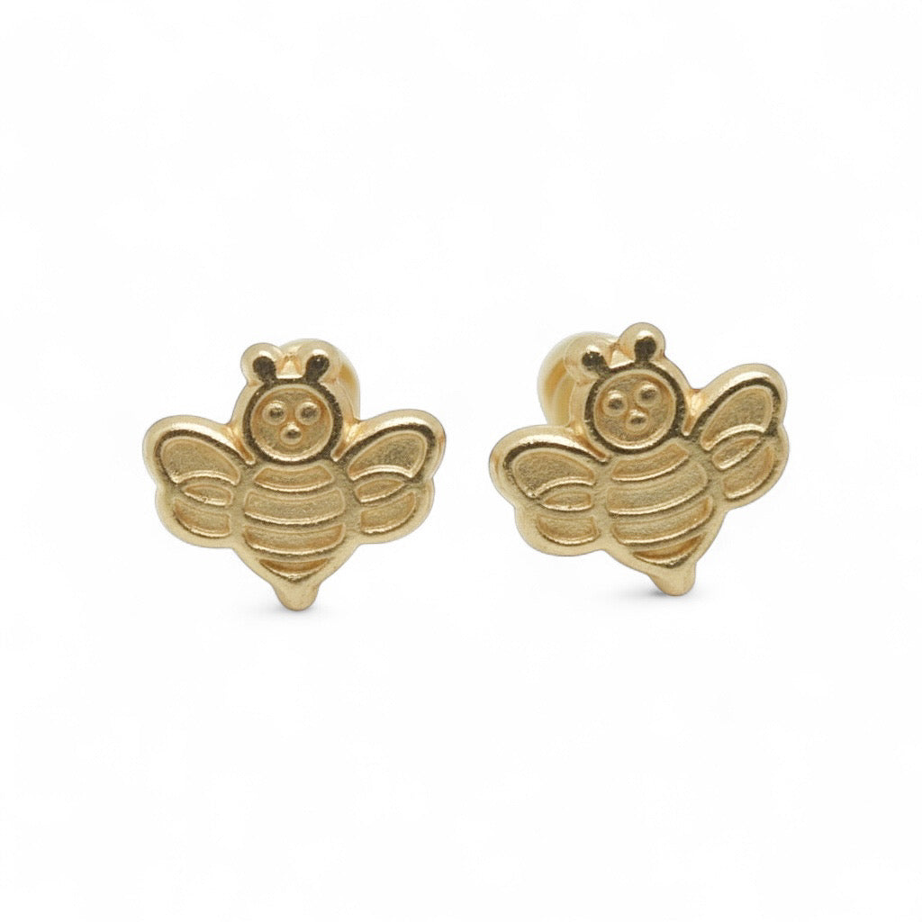 ARETES ABEJA ORO