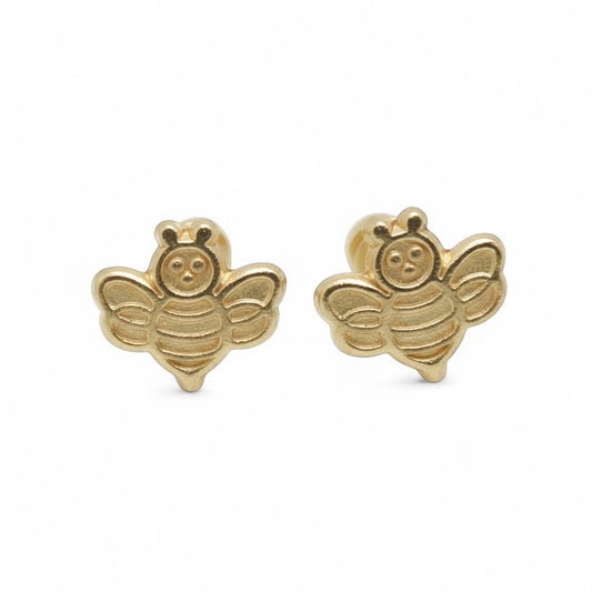 ARETES ABEJA ORO