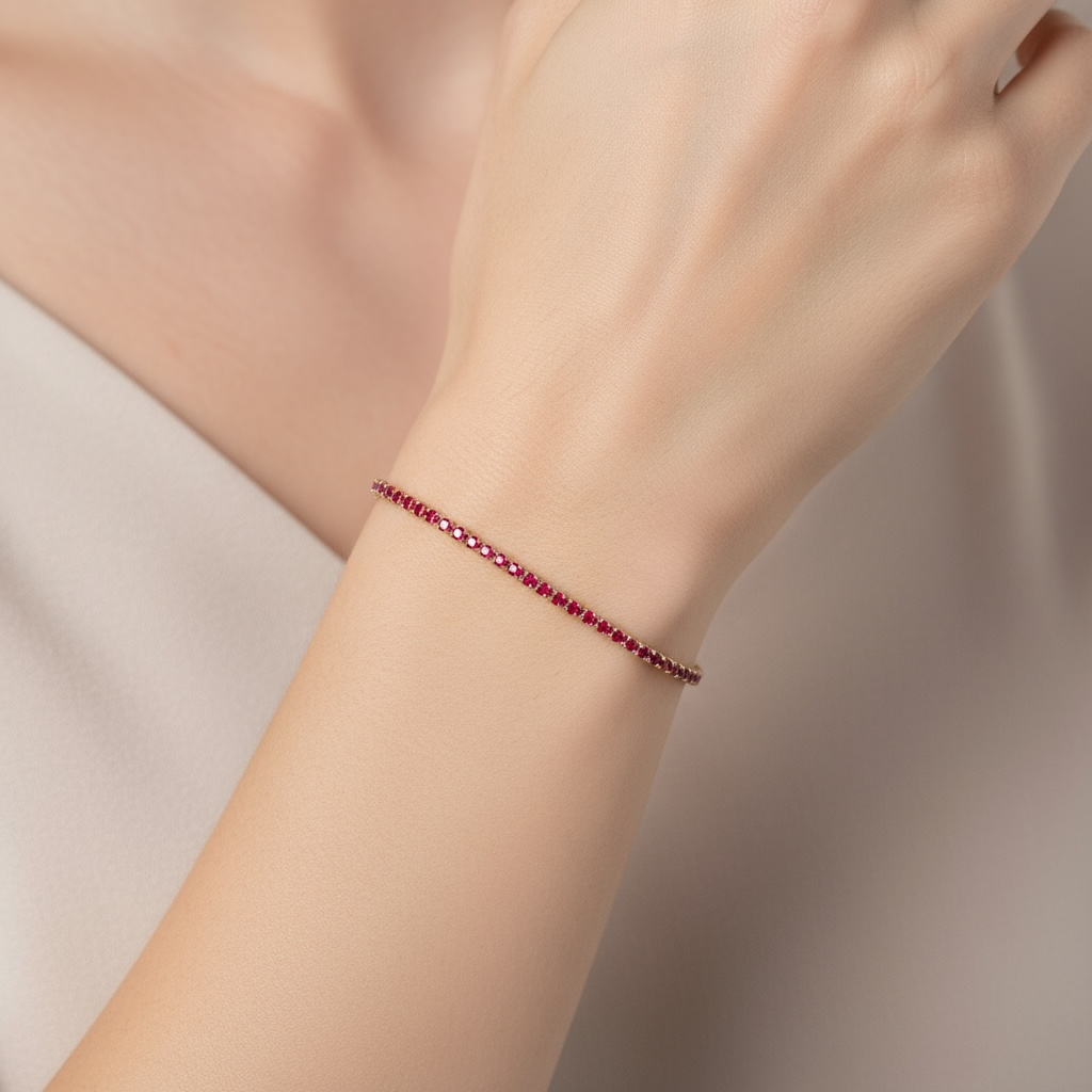 PULSERA TENNIS 1.50 CT RUBI