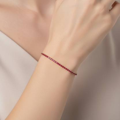 PULSERA TENNIS 1.50 CT RUBI