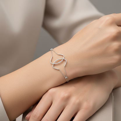 PULSERA CIRCULO ENTRELAZADO