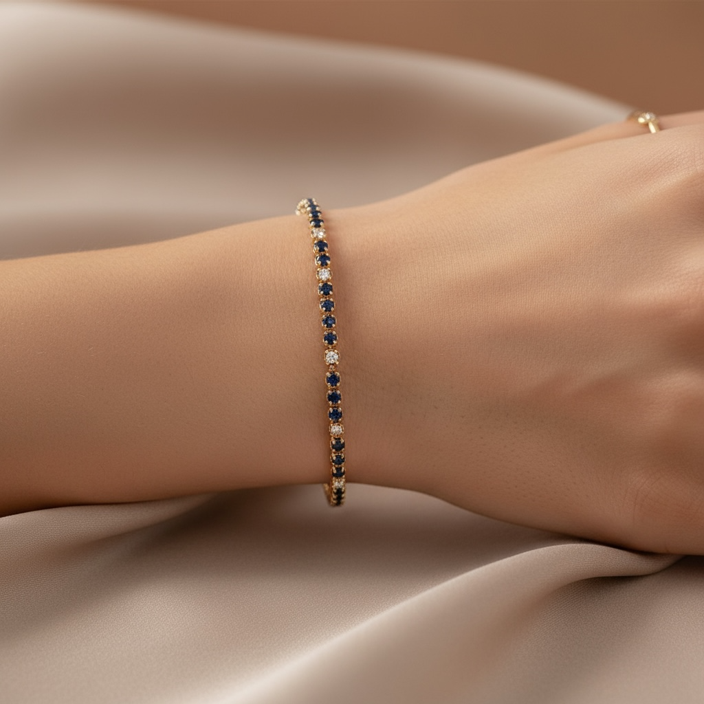 PULSERA TENNIS ZAFIRO