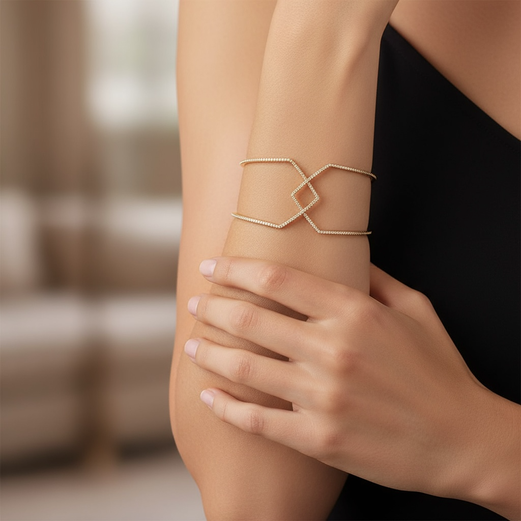 BANGLE ORO AMARILLO DIAMANTES