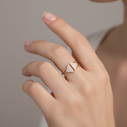 ANILLO FLECHAS DIAMANTES