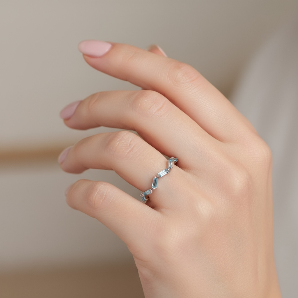 ANILLO BAGUETTES TOPACIO