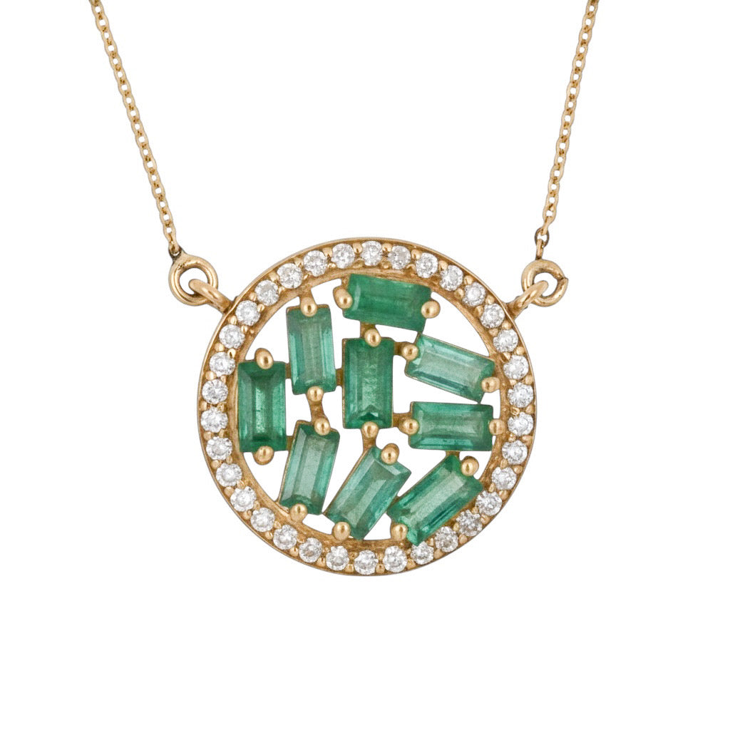 COLLAR ESMERALDA BAGUETTES