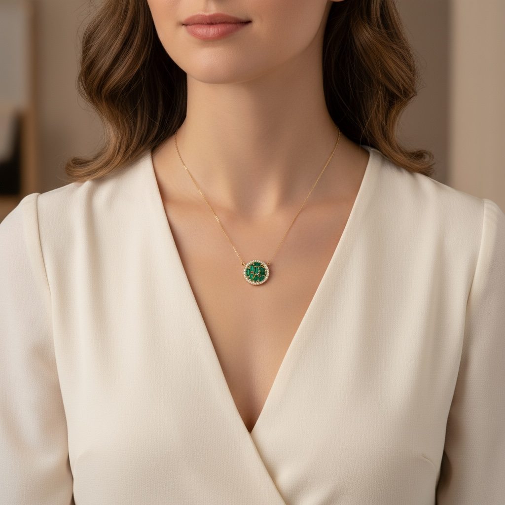 COLLAR ESMERALDA BAGUETTES