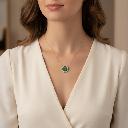 COLLAR ESMERALDA BAGUETTES