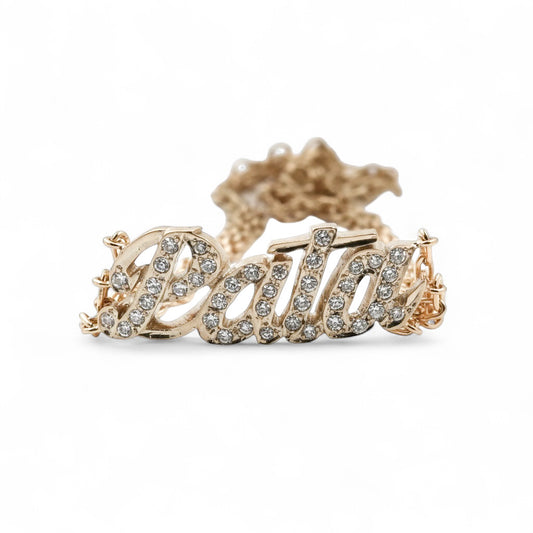 PULSERA NOMBRE CON DIAMANTES