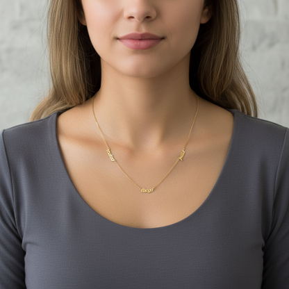 COLLARES 3 NOMBRES (SOBRE PEDIDO)