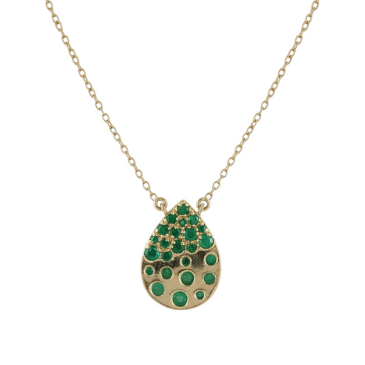 COLLAR GOTA ESMERALDA