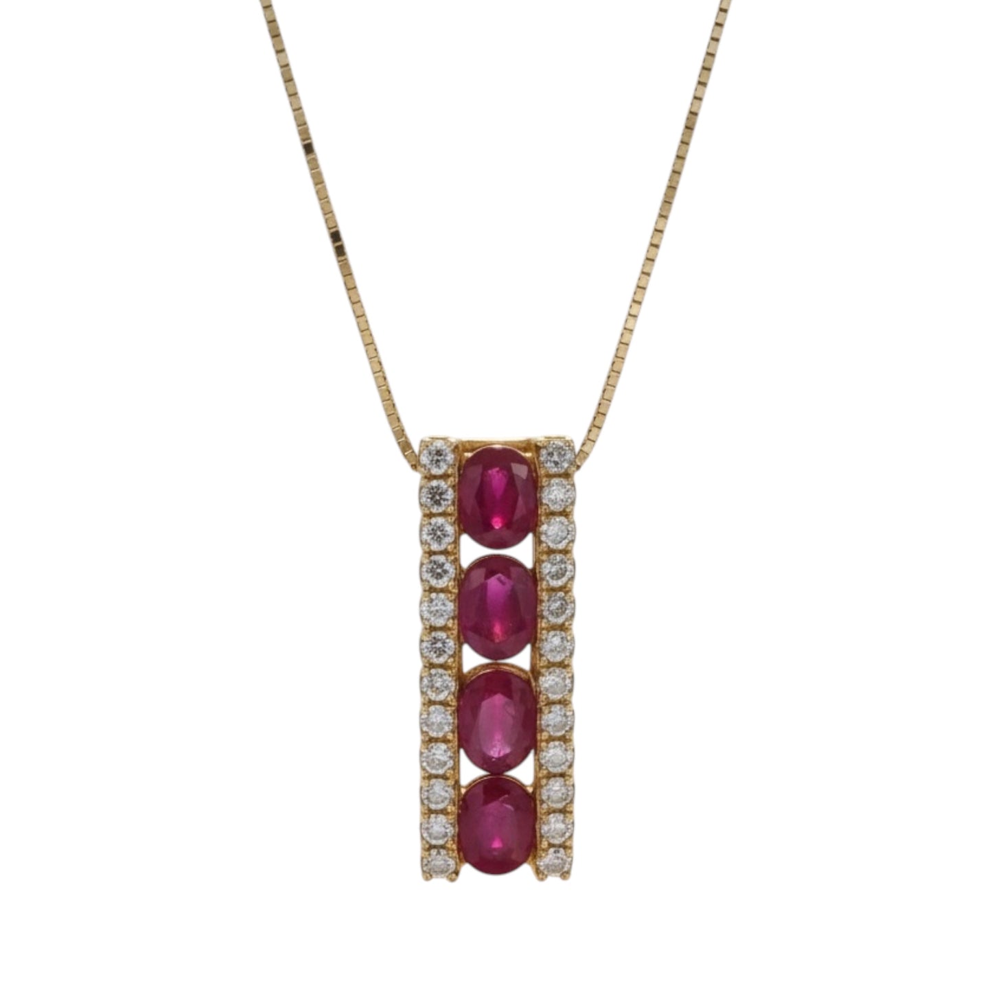 COLLAR BARRA RUBI