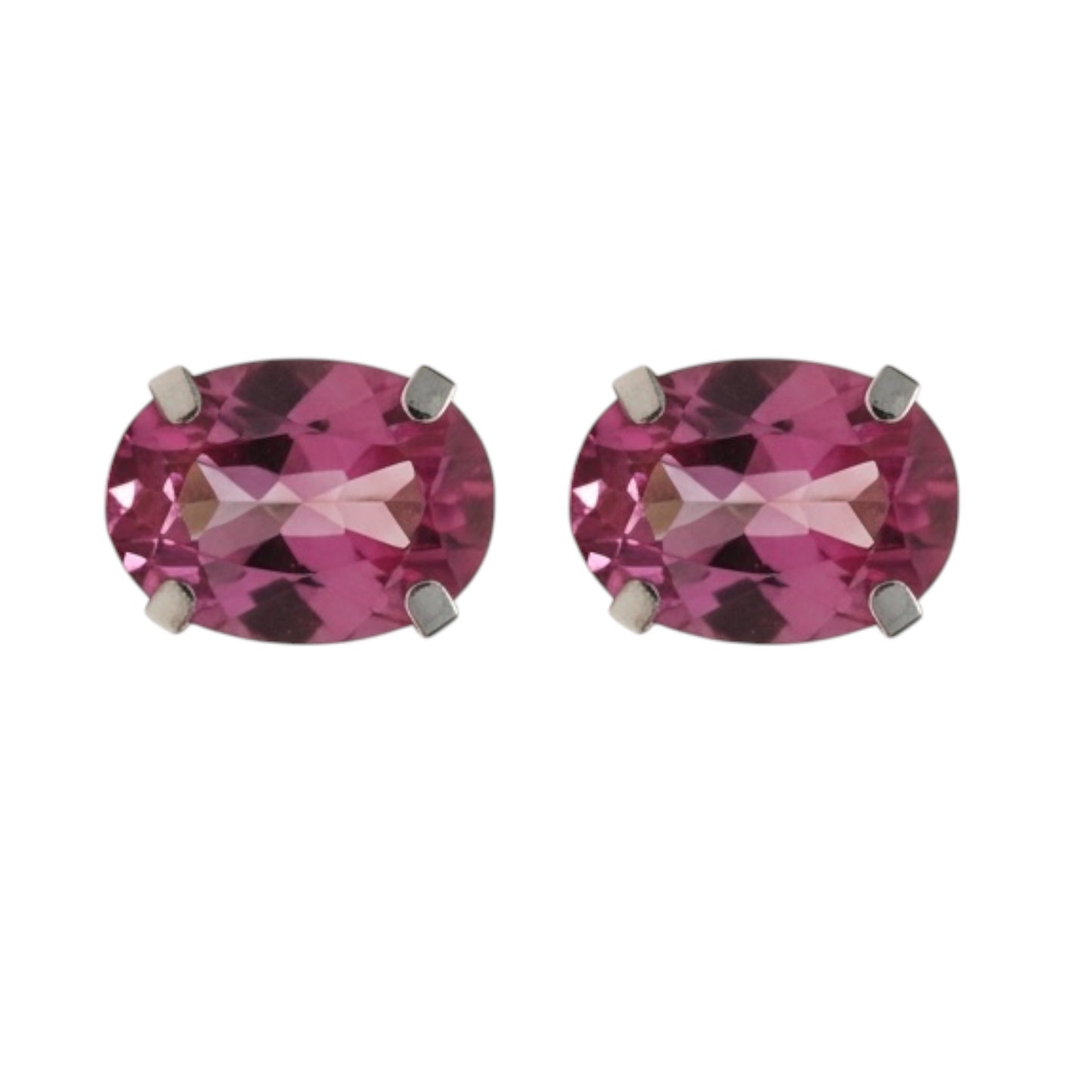 ARETES OVAL TOPACIO ROSA