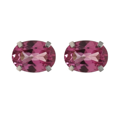 ARETES OVAL TOPACIO ROSA