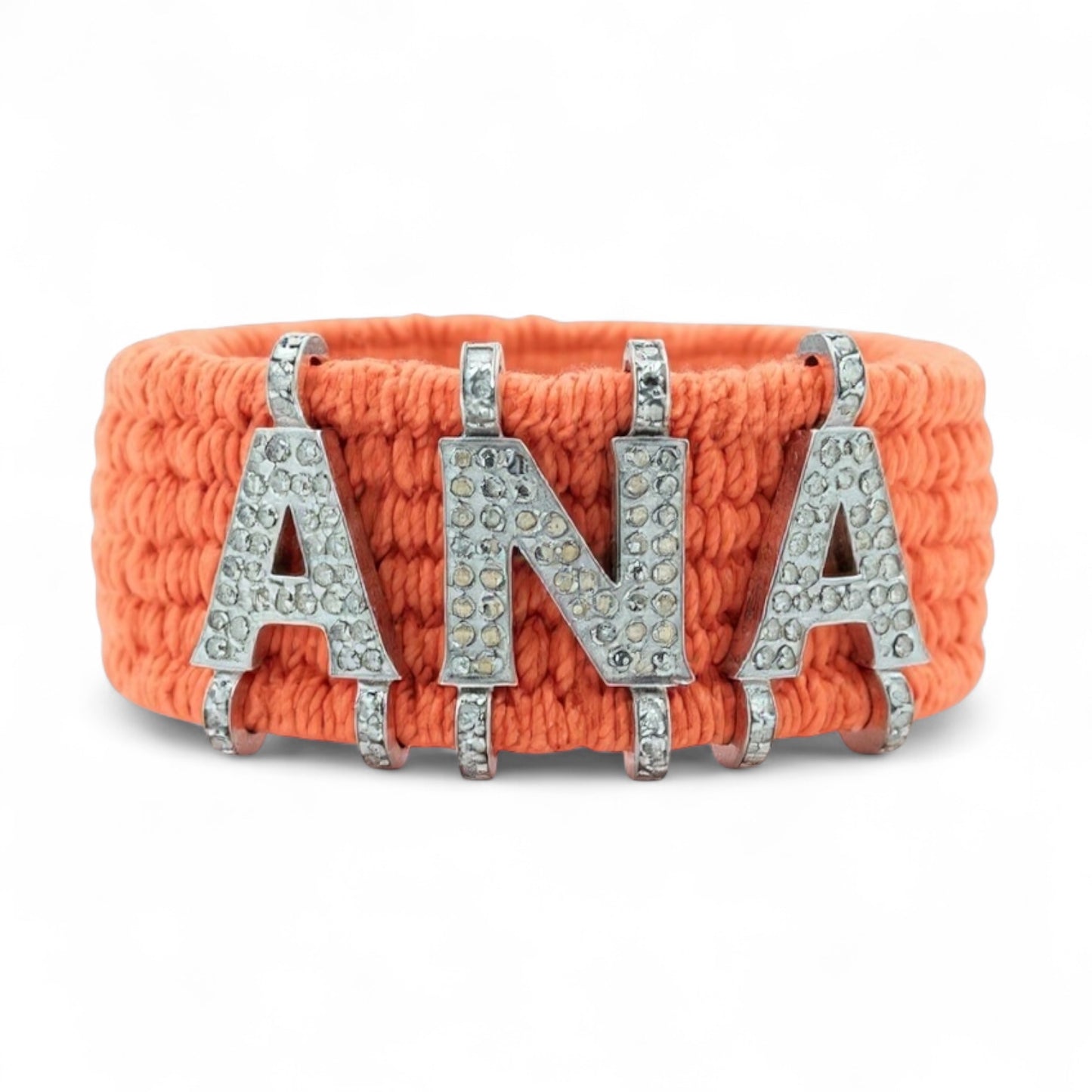 PULSERA PLATA INICIALES Y DIAMANTES