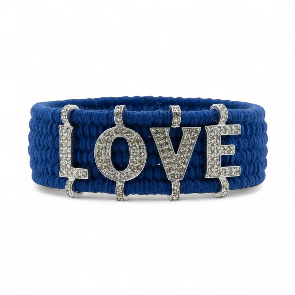 PULSERA PLATA INICIALES Y DIAMANTES