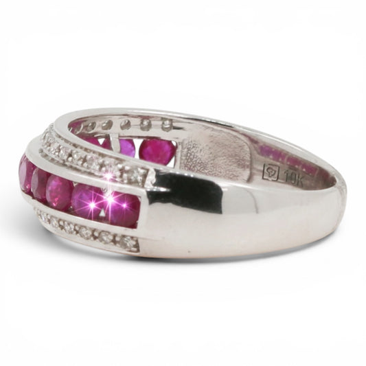ANILLO RUBIES Y DIAMANTES