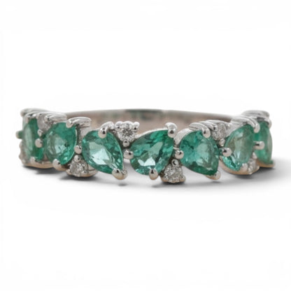 ANILLO GOTAS ESMERALDA