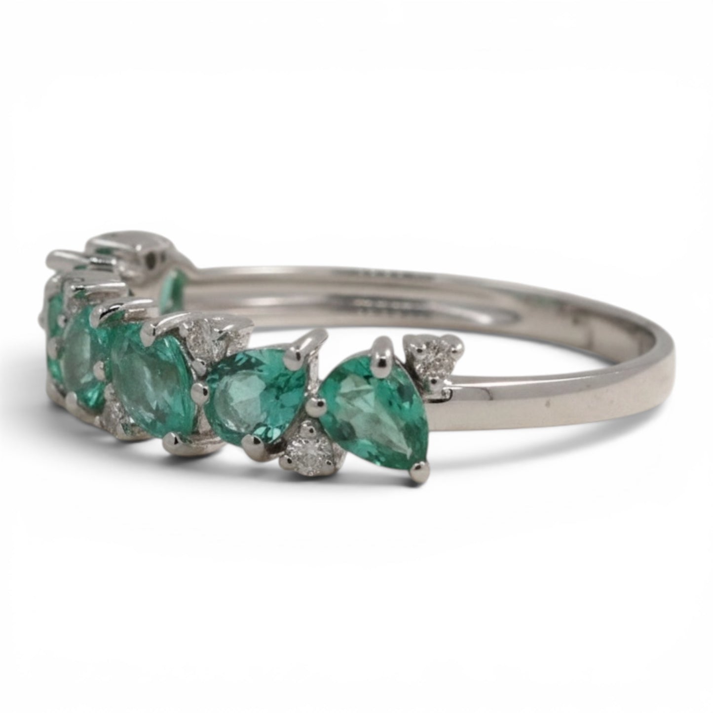 ANILLO GOTAS ESMERALDA