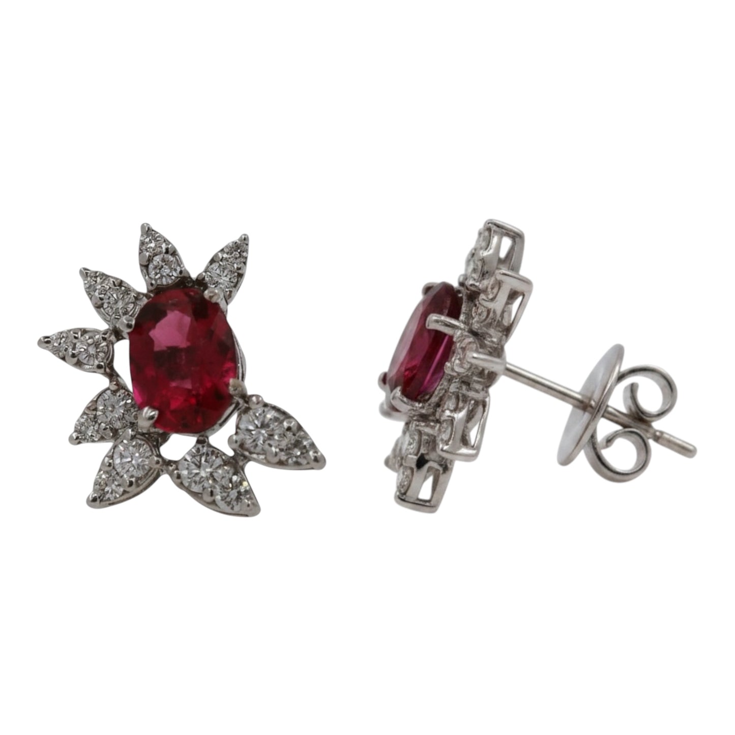 ARETES FLOR TURMALINA