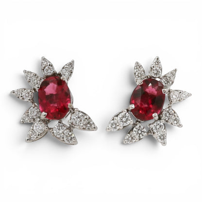 ARETES FLOR TURMALINA