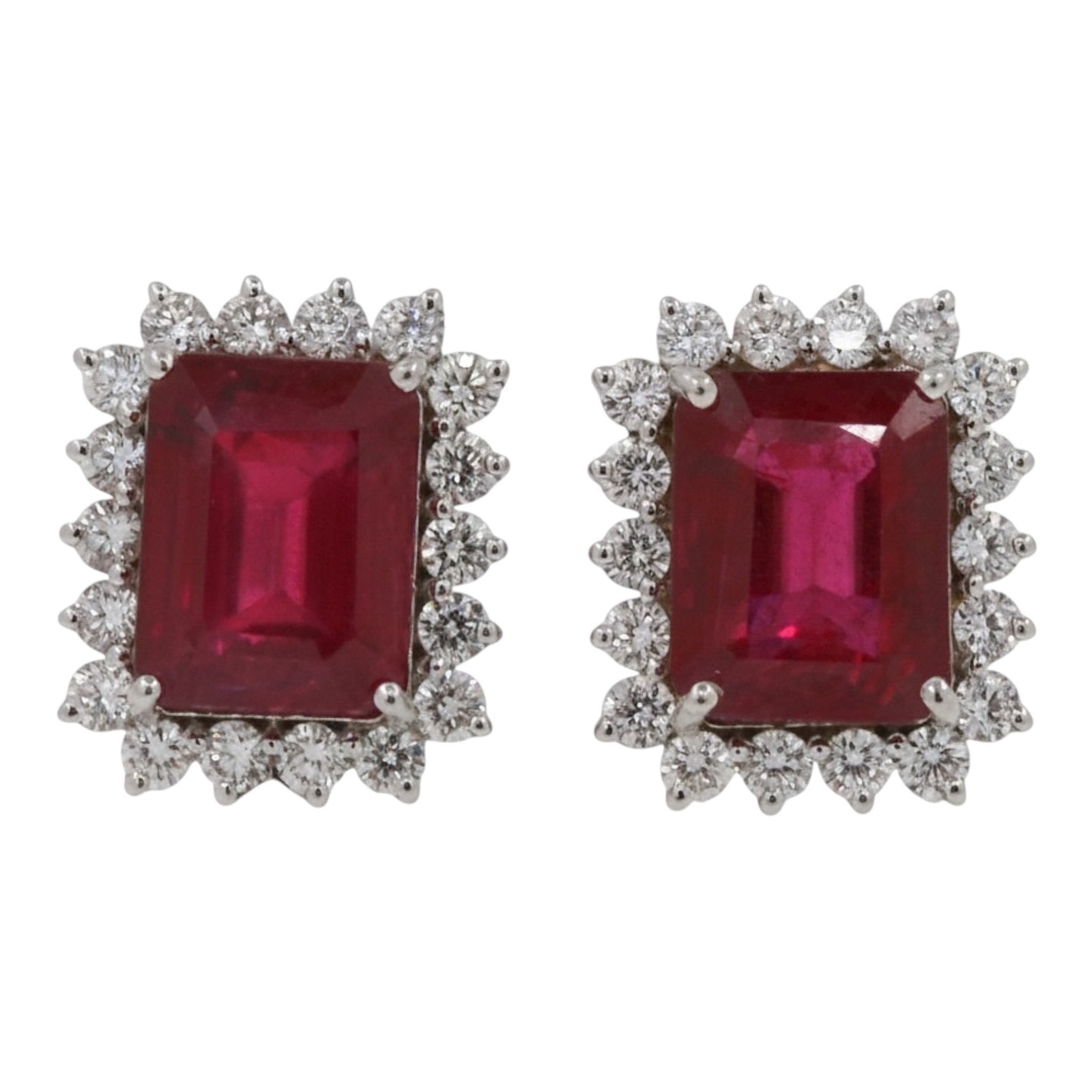 ARETES RUBI HALO