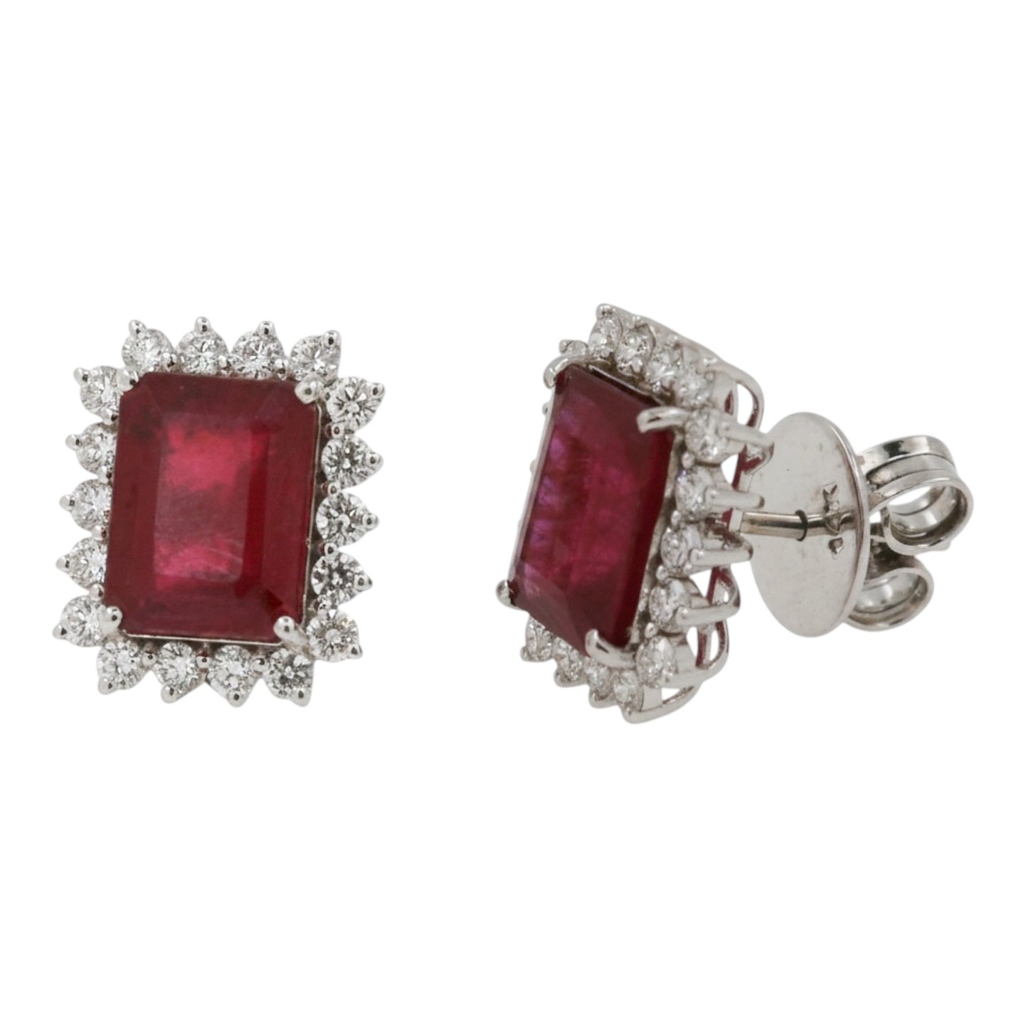 ARETES RUBI HALO