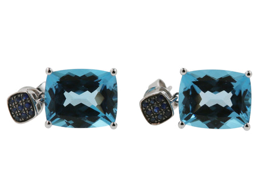 ARETES TOPACIO Y ZAFIRO
