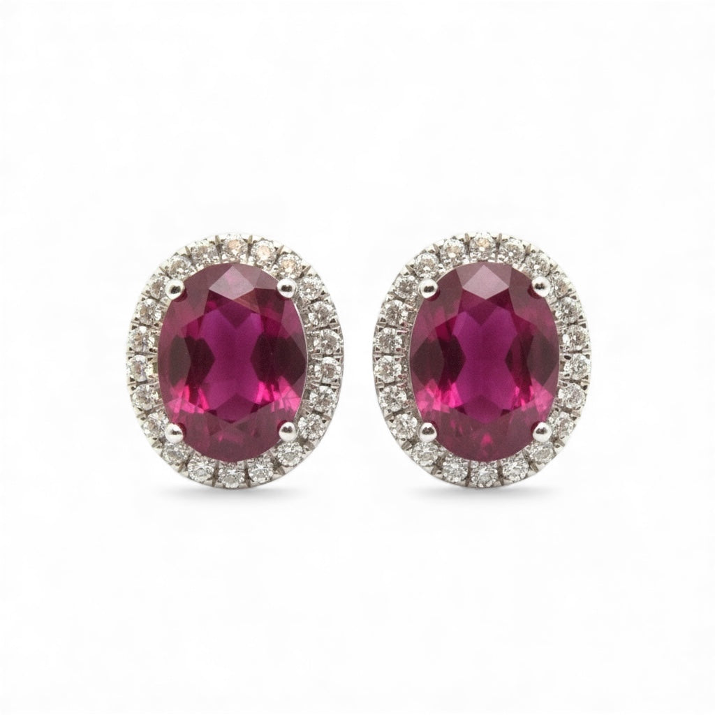 ARETES OVAL RUBI