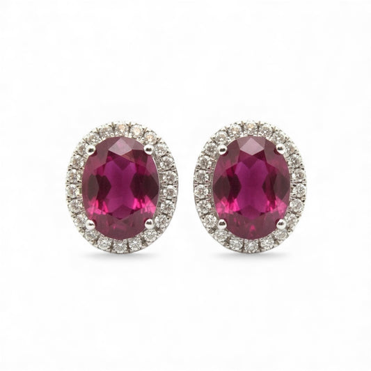 ARETES OVAL RUBI