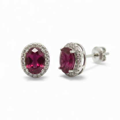 ARETES OVAL RUBI