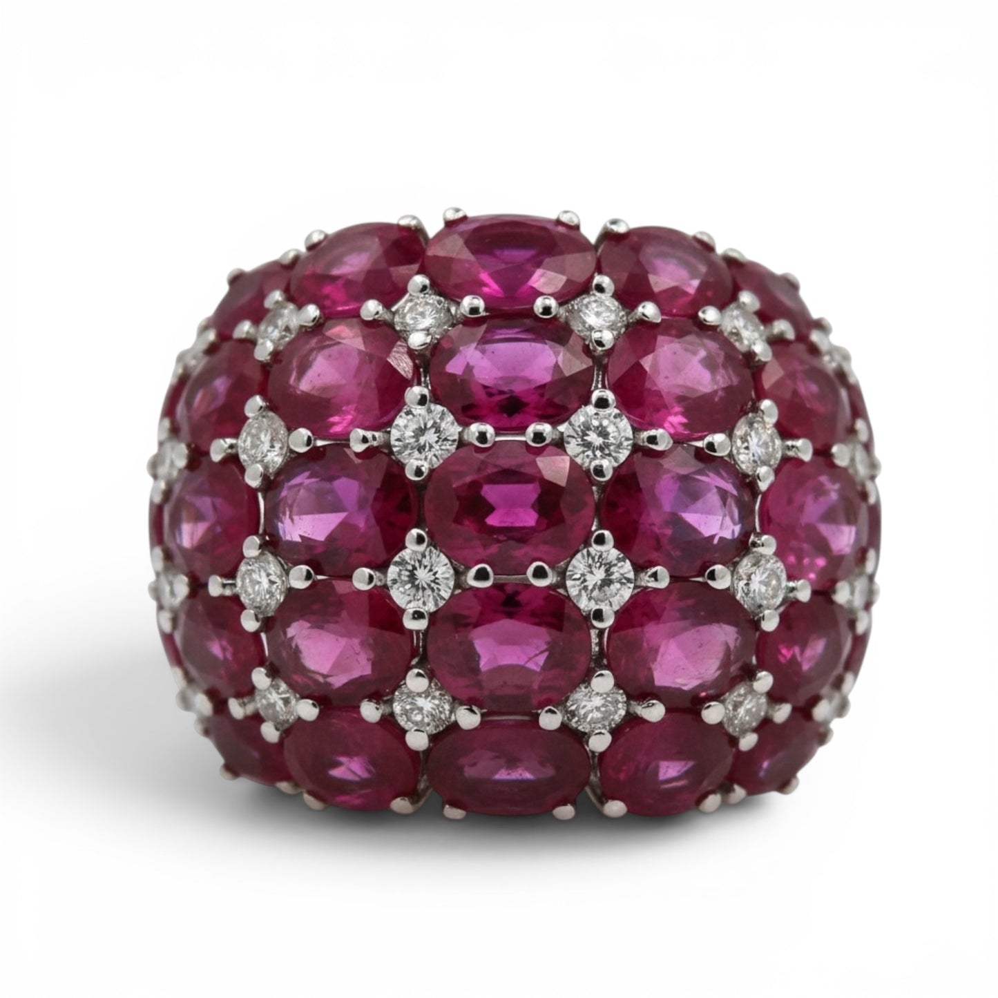 ANILLO CUADRADO RUBIES