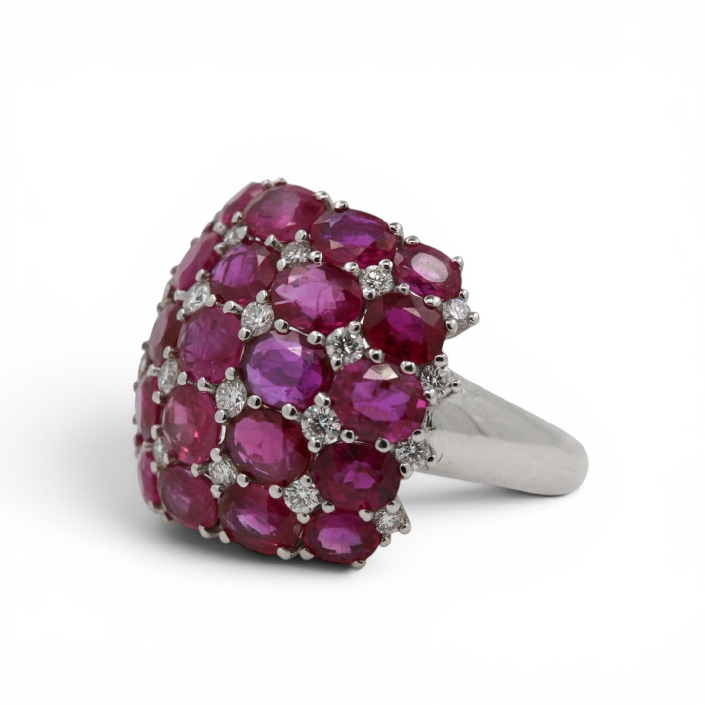 ANILLO CUADRADO RUBIES