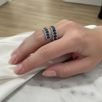 ANILLO ABIERTO ZAFIRO