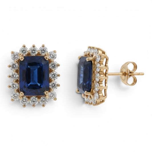ARETES RECTANGULARES ZAFIRO