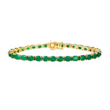 PULSERA ESMERALDA OVAL