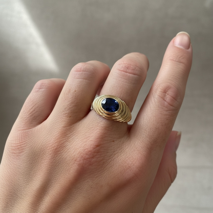 ANILLO ESTRIADO ZAFIRO
